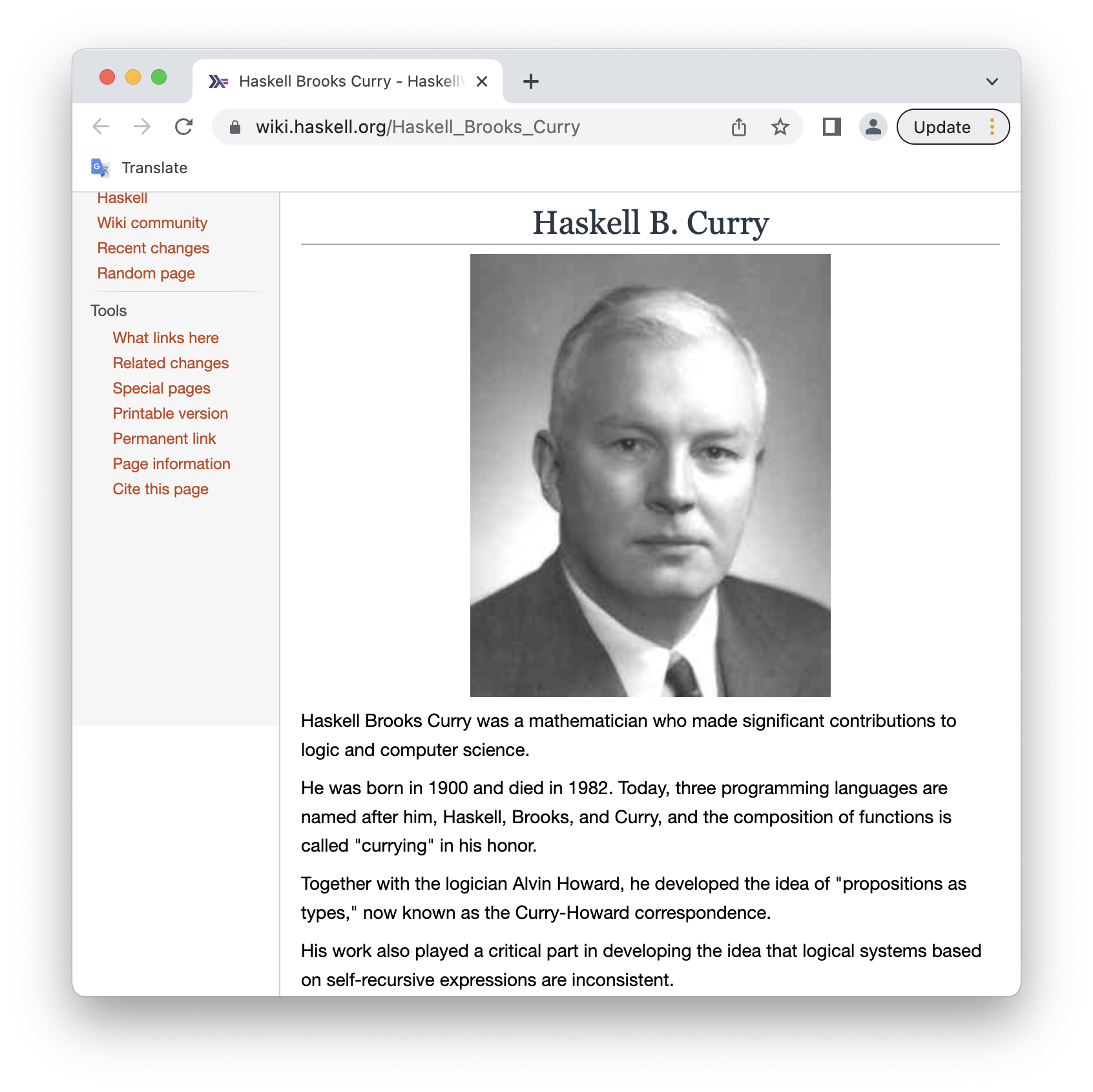 Haskell-Curry